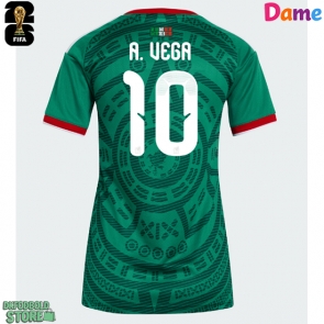 Mexico Alexis Vega #10 Replika Hjemmebanetrøje Dame VM 2026 Kortærmet